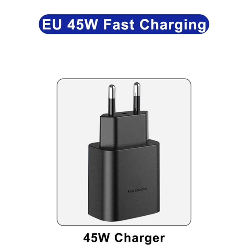 45W PD Super fast charge for  S22 S23 Ultra Note 10+ 5G USB C Mobile Phone Type C US/EU/UK  Fast Quick Charging Wall Adapter