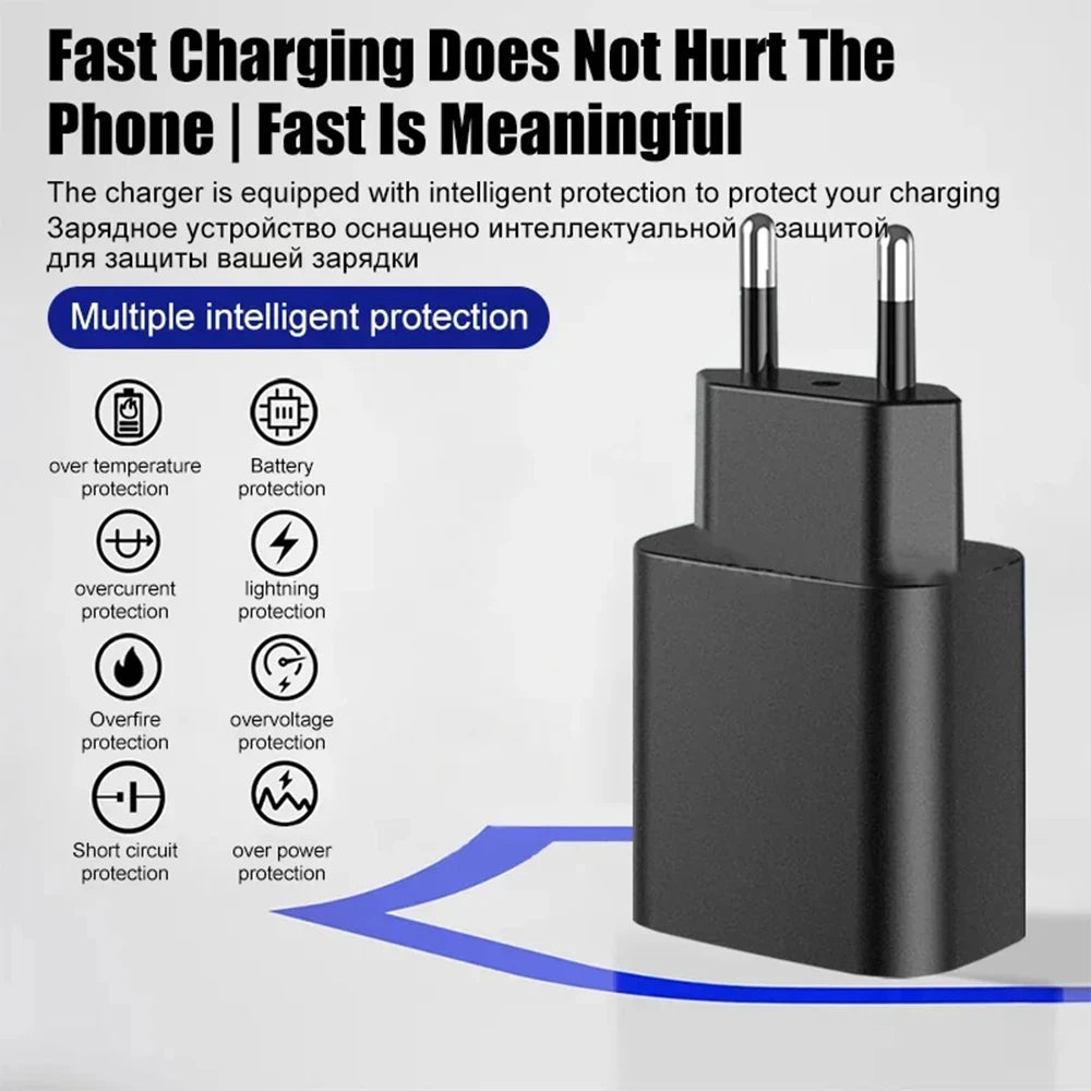 45W PD Super fast charge for  S22 S23 Ultra Note 10+ 5G USB C Mobile Phone Type C US/EU/UK  Fast Quick Charging Wall Adapter