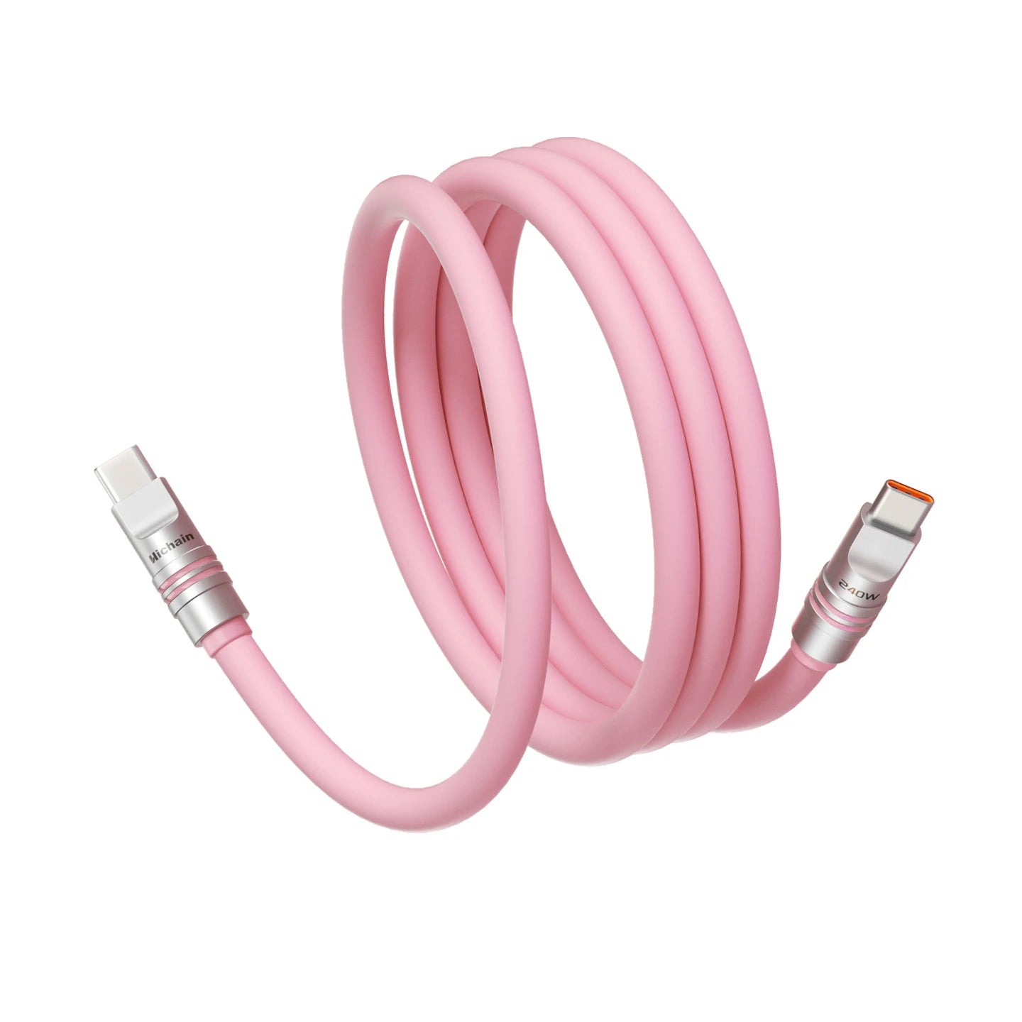 Hichain PD240W USB C Fast Charging Cable Soft Liquid Silicone Type to C Cable For iphone Laptop Tablets Earphones 1.2M/2M